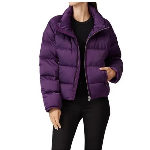 Tory Sport purple performance satin down jacket - Picture 2 of 3